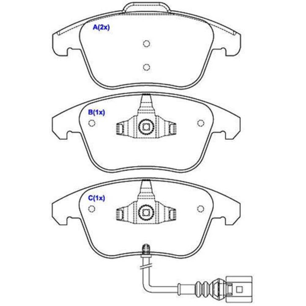 Pastilha de Freio Syl 2048 VW Tiguan/Passat, Audi Q3