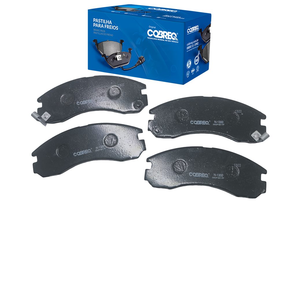 Pastilha de Freio Dianteira Cobreq N-1300 Mitsubishi L200/Outlander/Eclipse/Pajero/Galant