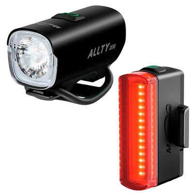 Combo Farol Dianteiro, 1 Led, 5 Modos, Allty 200 Lumens + Pisca 20 Lumens, Seemee 20 Lumens V2.0, Recarregáveis Usb-c, IPX6 Magicshine – Jogo – foto 1