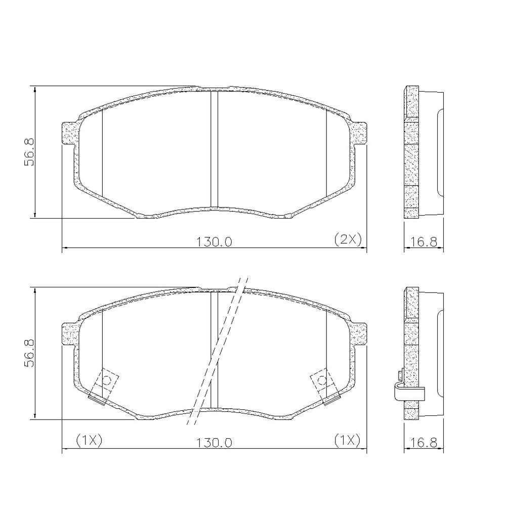 Pastilha de Freio Ceramaxx Fras-le PD/1462-CMAXX Hyundai Sonata/Tucson, Kia Sportage