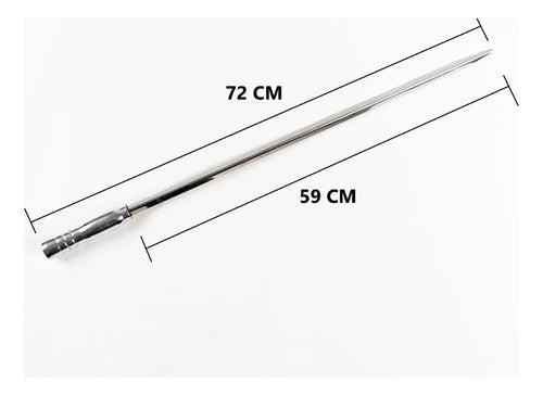 Espeto Espada P/ Suporte De Alvenaria Fabricado Em Aço Inox