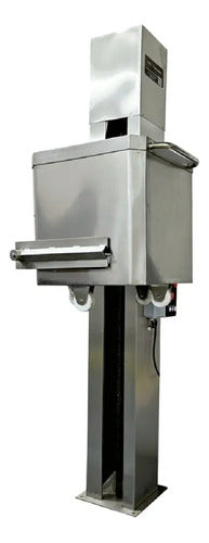 Elevador Elétrico De Coluna 300kg/ 3mts Inox Design