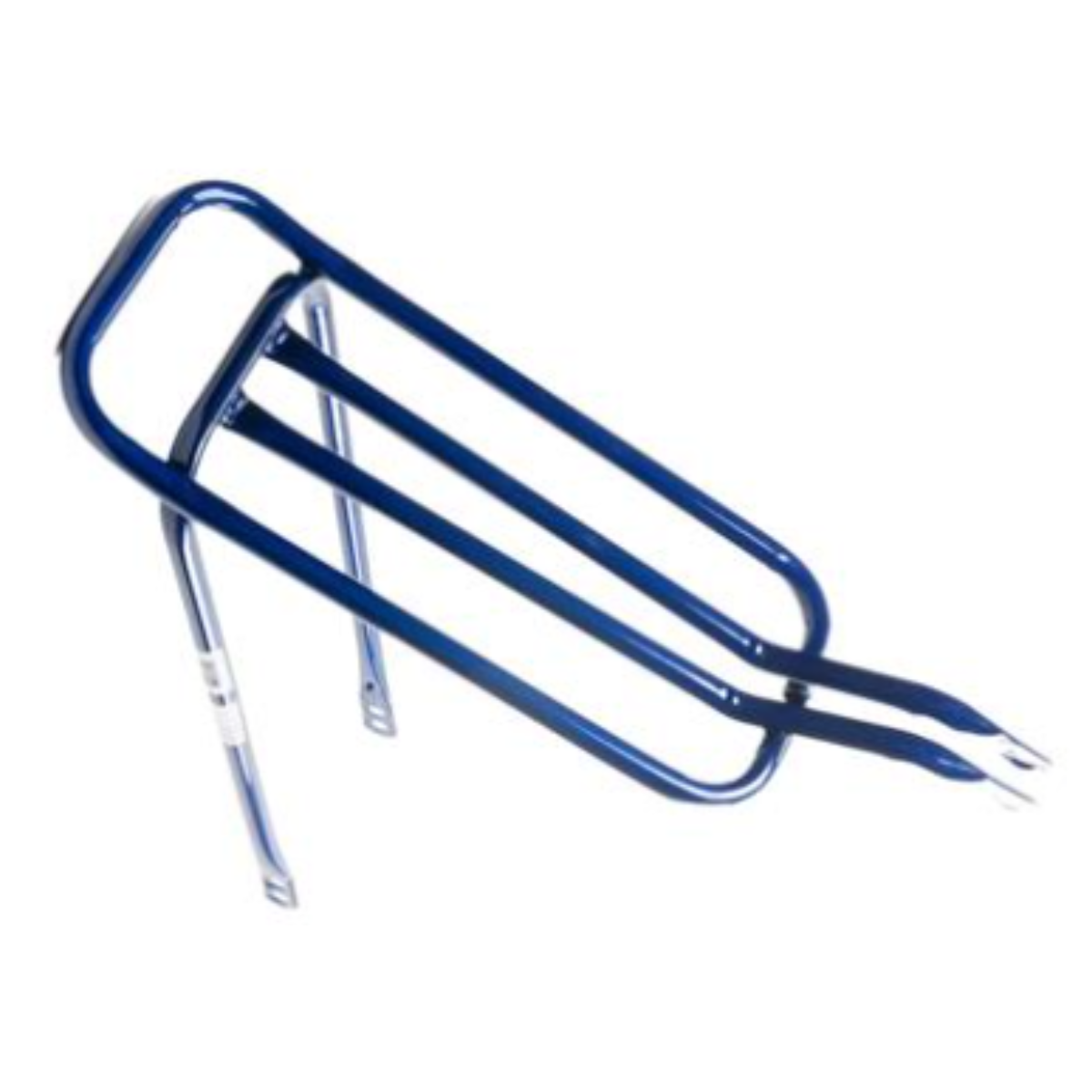 Bagageiro Aro 26 Fixo em Aço Tubo Grosso Reforçado Azul