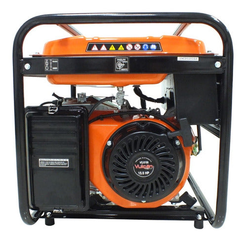 Gerador Gasolina 4t 420cc 15hp 6.5k Biv Manual Vulcan Vg8100