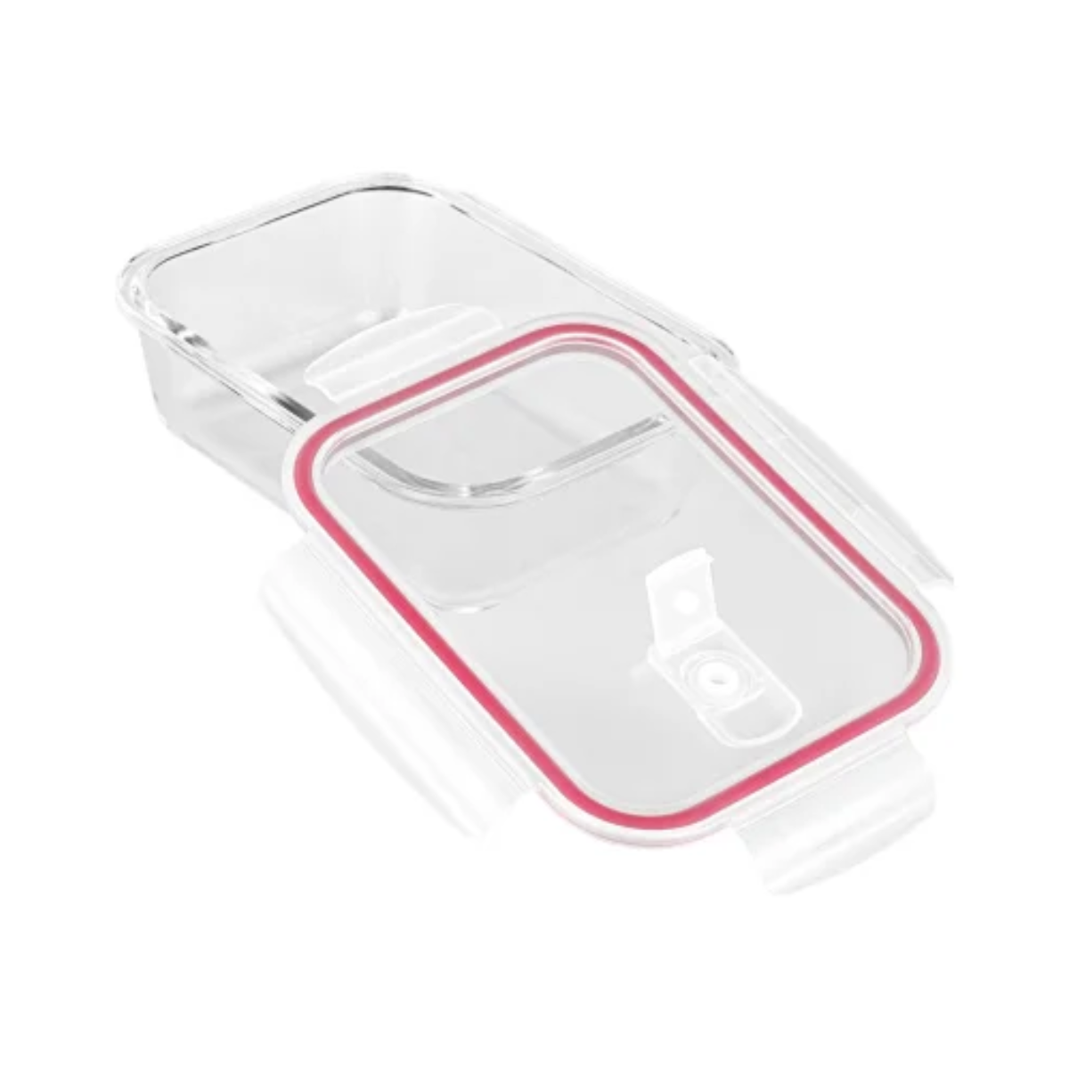 Pote Hermético Vidro 1L Transparente com Tampa Plasvale