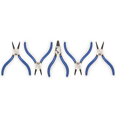 Alicates de Anel Elástico, Park Tool Rp-set.2, Cromo Molebidênio, 4 Alicates para Anéis Elásticos Internos, 1 para Anéis Externos – Jogo – foto 1