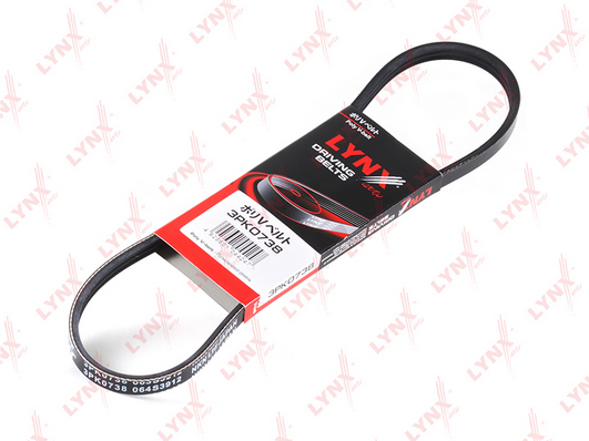 Correia Micro V Gates 3PK0738 Renault Clio/Sandero/Logan/Kangoo/Twingo, Peugeot 206, Nissan March