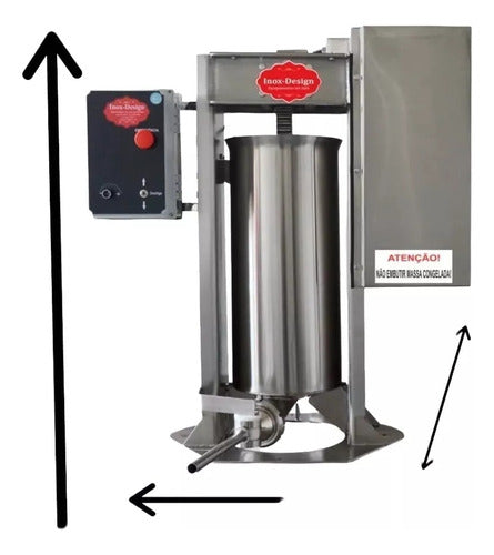 Ensacadeira Embutidora Canhão Elétrico 15kg Inox 304 Linguiç