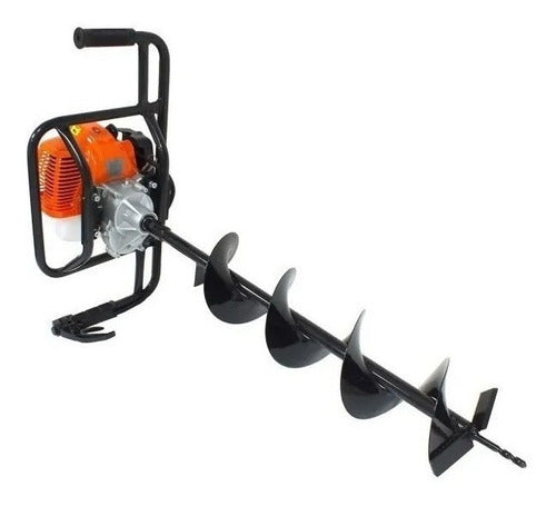 Perfurador De Solo Vulcan Vps520s 52cc 2,5hp Broca 80x15cm