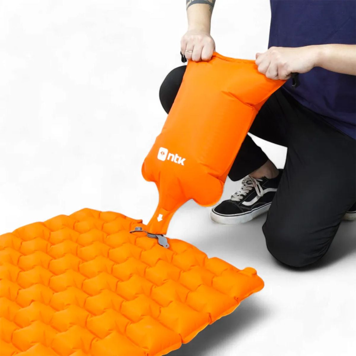 Colchonete Inflável Sleep Pack Nylon Super Confortável