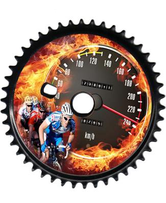 Roda Dentada Aço 46D Pto Bicicleta - Kit Goal