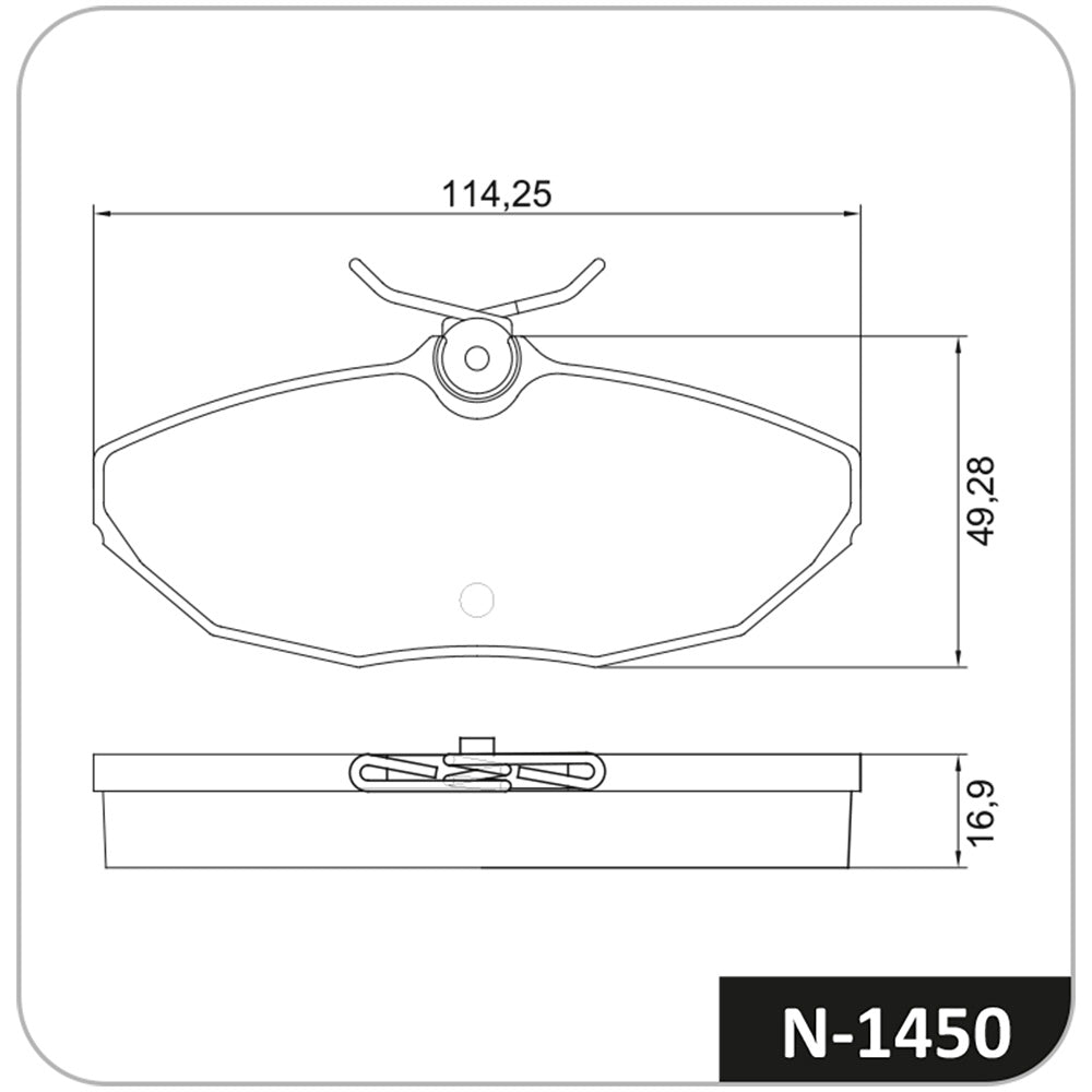 Pastilha de Freio Cobreq N-1450 Troller Troller/T4, Jaguar S-TYPE