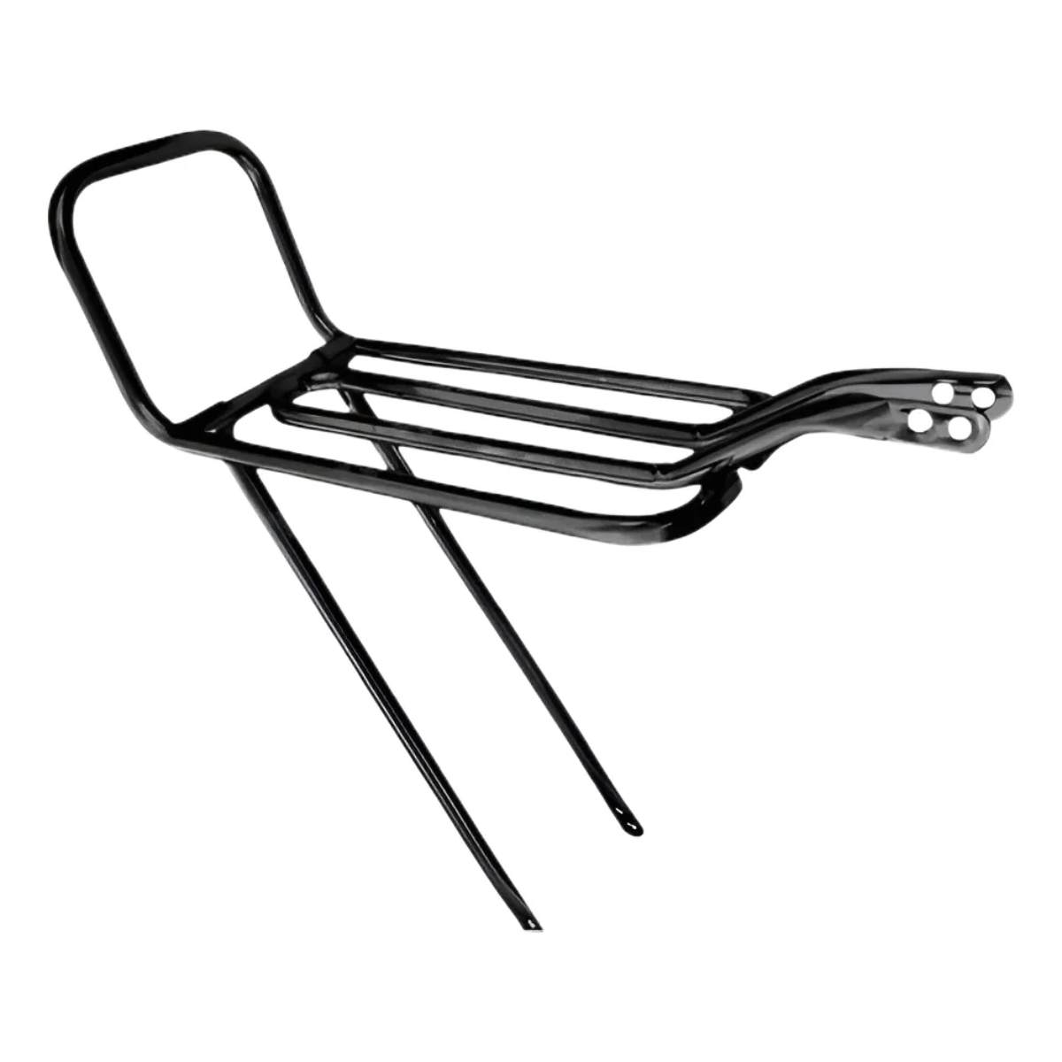 Bagageiro Aro 26 Articulado Rabetão em Aço Reforçado - Preto