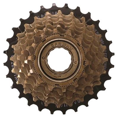 Roda Livre 7V Index Coroa 28 Dentes Preto