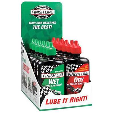Display, Finish Line, com 6 Lubrificantes Úmidos 120ML/6 Lubrificantes Secos, 120ml – Jogo – foto 1