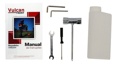 Roçadeira Vulcan Trent Jardim Vr620h À Gasolina 62cc 3hp