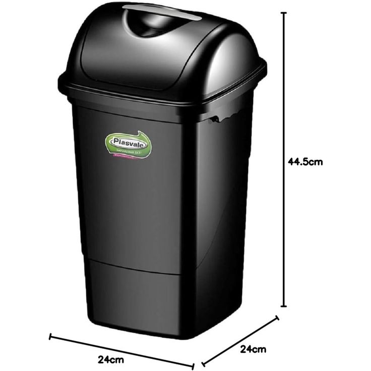 Lixeira Basculante 14L Preto