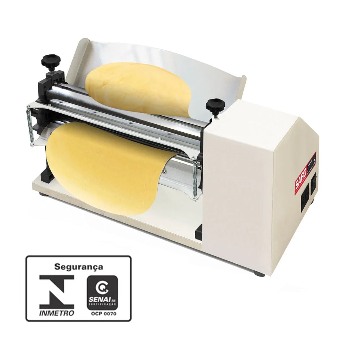 Laminador de Massa Elétrico 40cm Robusto e Eficiente Bivolt