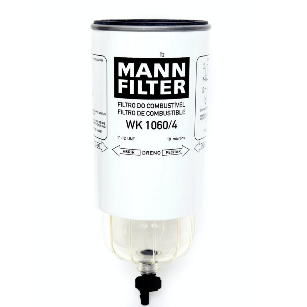 Filtro Blindado Combustível Separador d'Água Mann-filter WK1060/4 Mercedes OF 1724/Atego/Axor/OF 1721/O 500/OF 1722/Atron/Accelo/OF 1519/OF 1417