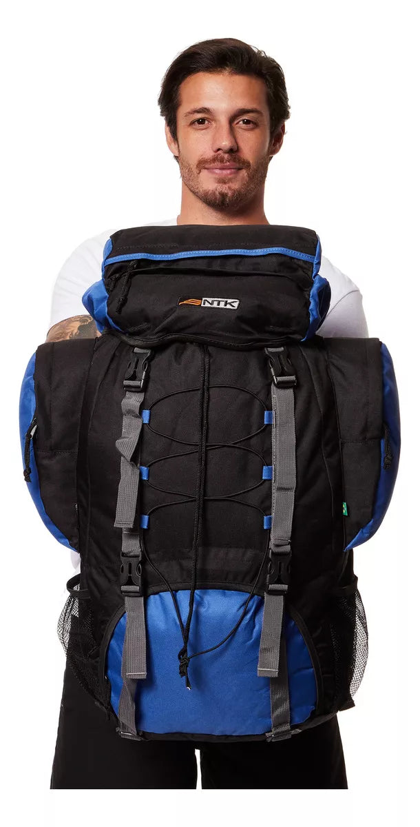 Mochila Intruder Capacidade Para 60 Litros Ntk Azul E Preto - Azul