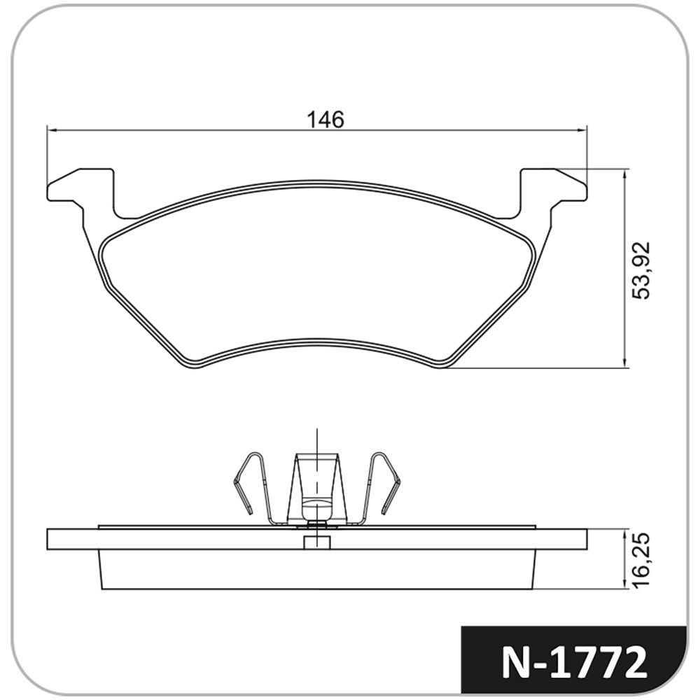 Pastilha de Freio Cobreq N-1772 VW UP!