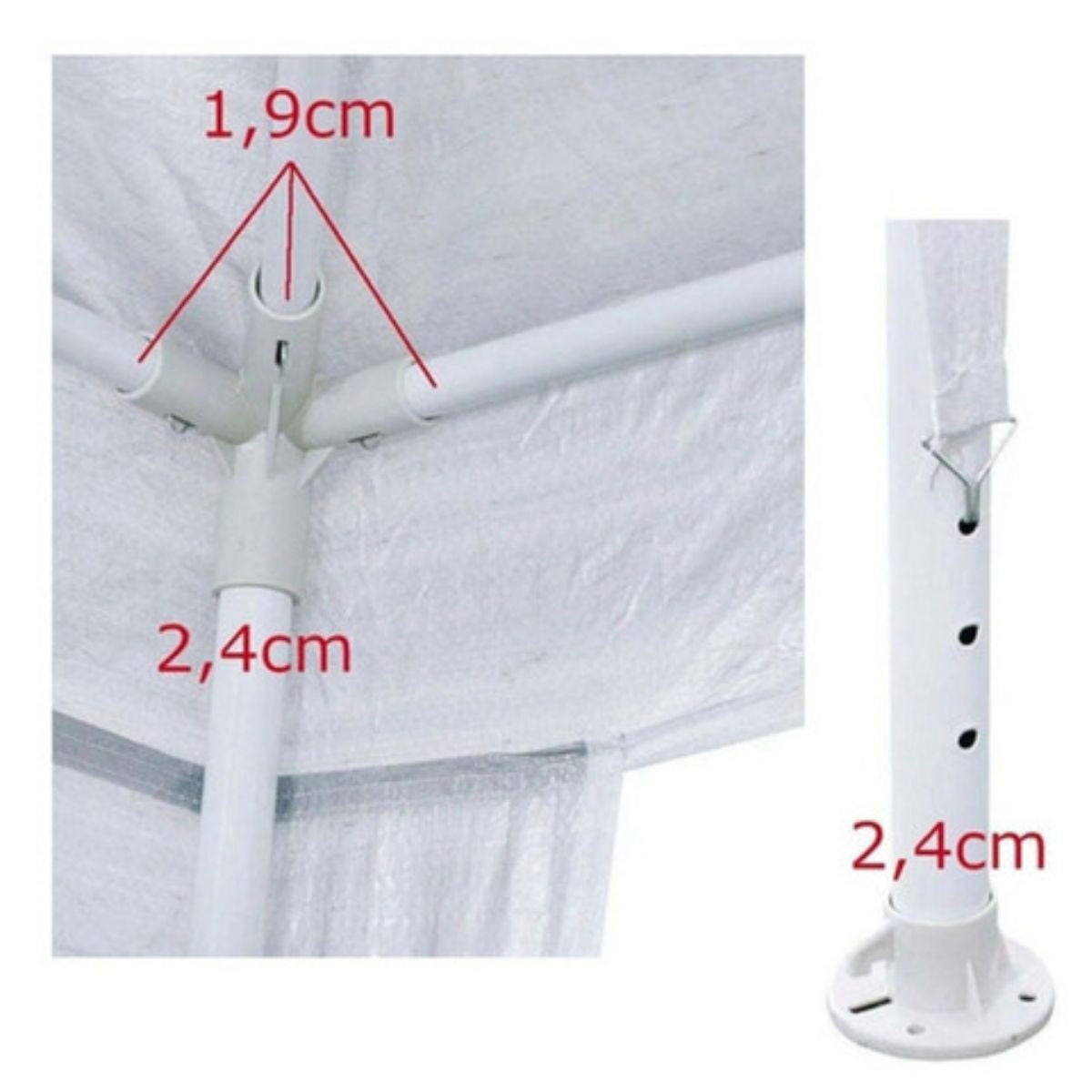 Kit De Conexoes Para Gazebo Tenda 9 Peças Ntk