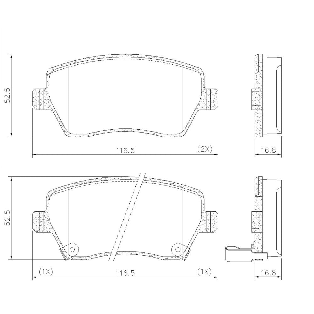 Pastilha de Freio Fras-le P-1386 Renault Duster (HS_)/Captur I (J5_, H5_)