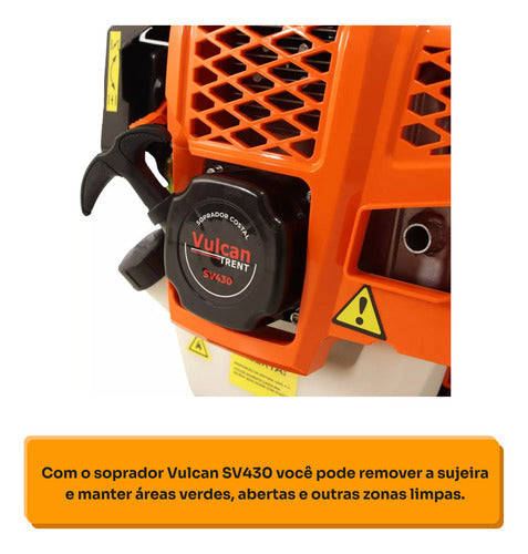 Soprador De Folhas Costal A Gasolina 43cc Sv430 Vulcan Trent