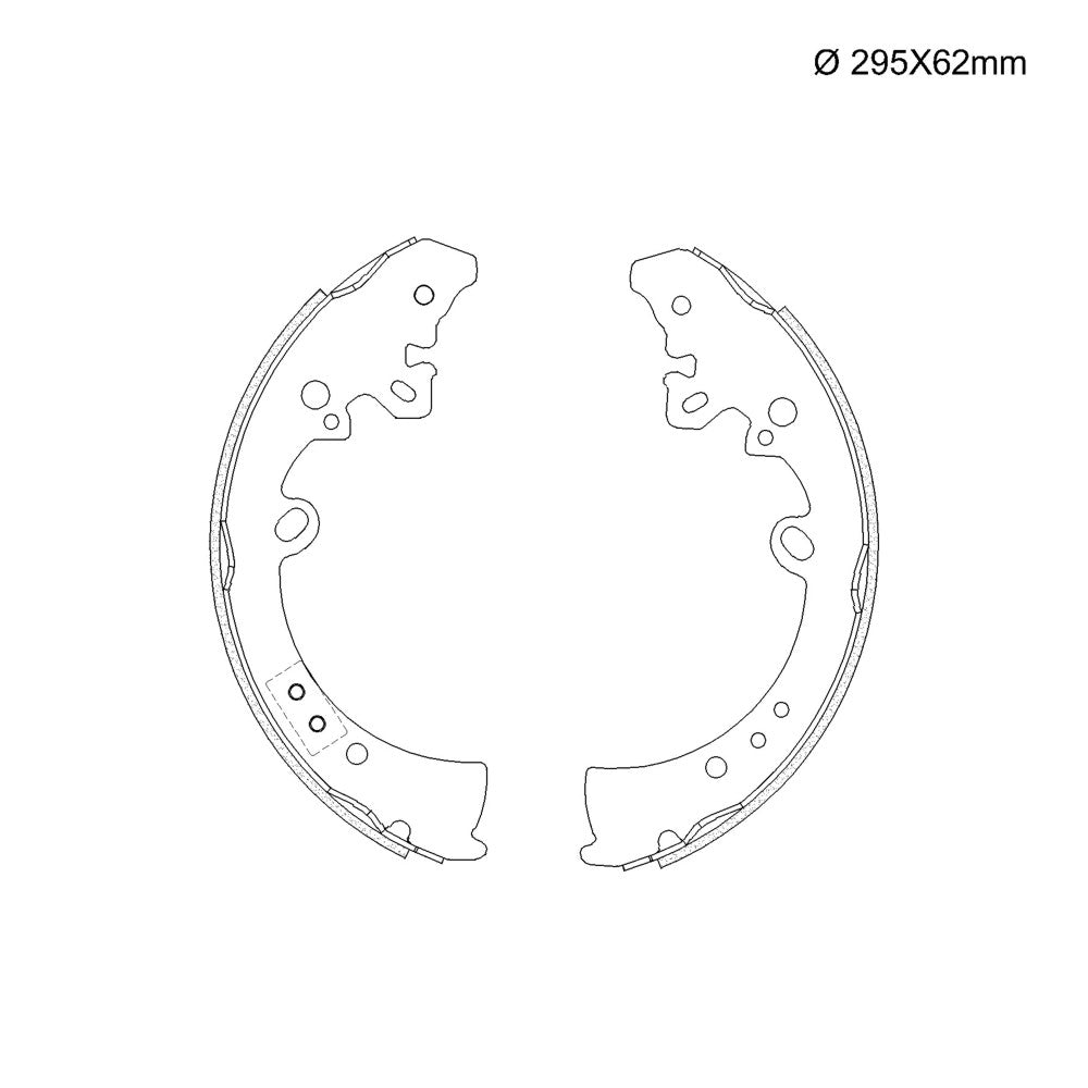 Sapata de Freio com Lona Colada Fras-le TY/327-CP LA/720 Toyota Hilux