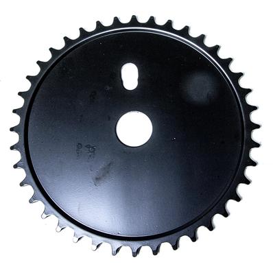 Roda Dentada Aço 40D Fechada Preto Sem Furo