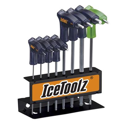 Chave Allen, 2/2.5/3/4/5/6/8mm / t25, Ice Toolz Twinhead 7m85, Aço Sncm com Cabo, Abaulada 4/5/6mm, com Suporte – Jogo – foto 1