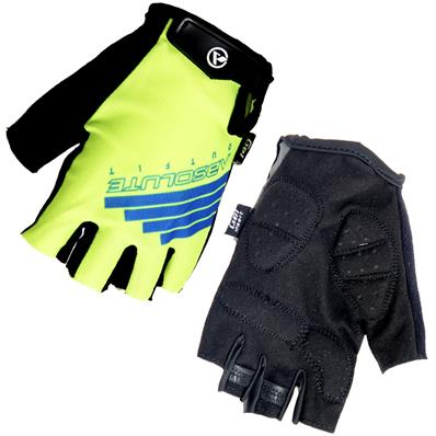Luva, Absolute Outfit Wild, Palma Couro Sintético com Gel, Fecho com Velcro, Lycra Nas Costas, Amarelo / azul, G – Par – foto 1