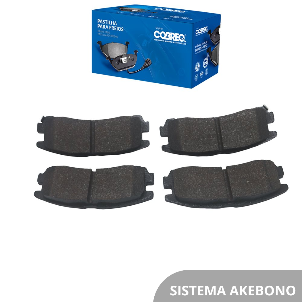 Pastilha de Freio Cobreq N-1487 Mitsubishi Pajero/Eclipse/Galant/Space Wagon, Chrysler Sebring