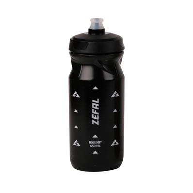 Garrafa, 650ml, Sense Soft 65, Propileno com Tampa, Travamento Sistema Lock-cap, Bico Automático Silicone, Alt 193mm, Preto, 71g Zefal – foto 1