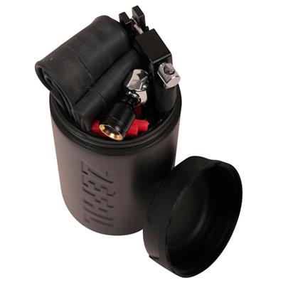 Porta Objetos, Zéfal Z Box S, Tipo Garrafa, Polipropileno, Diâm 75mmx140mm, Ideal para Remendos / espátulas / bombas / etc, Preto – foto 2