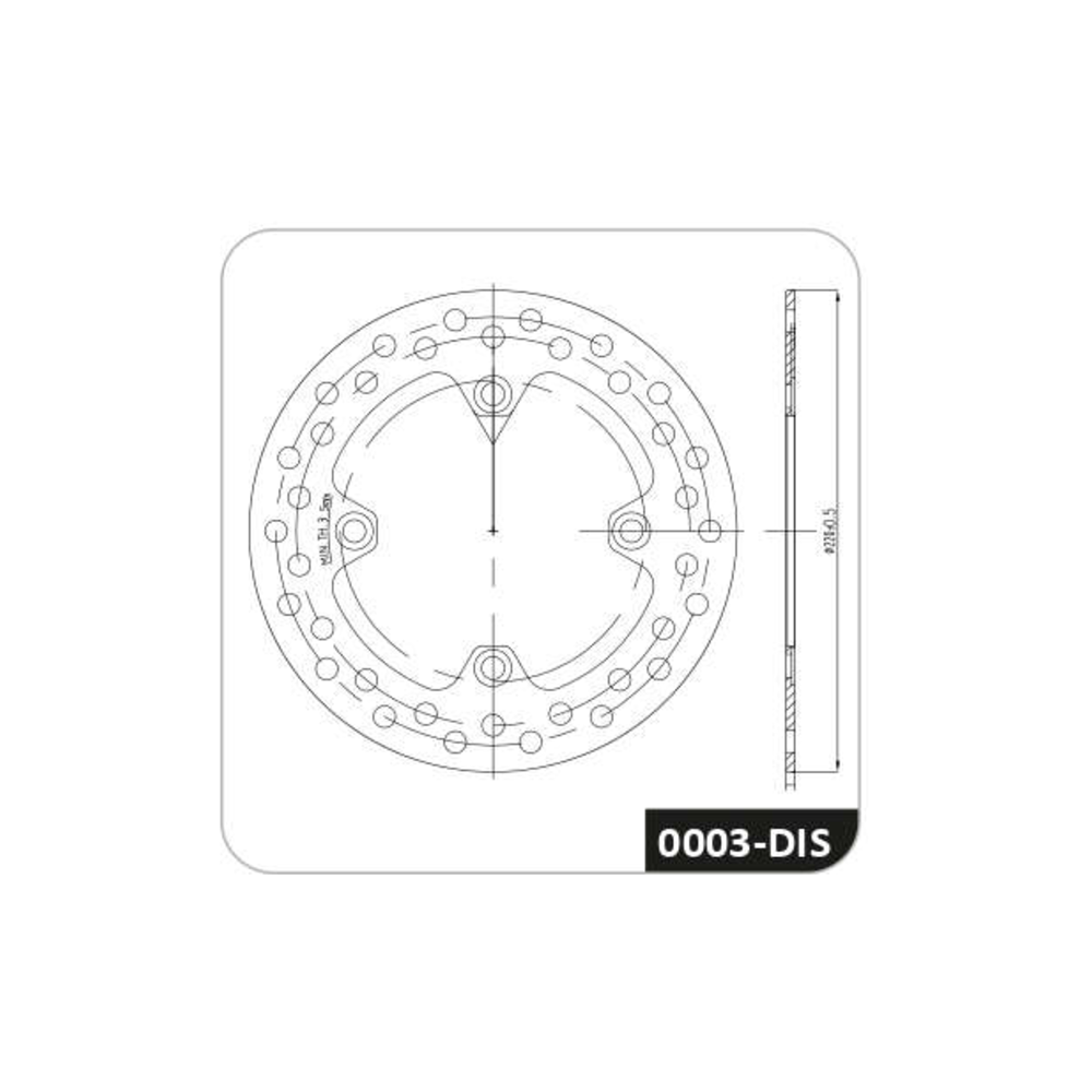 Disco de Freio Traseiro Cobreq 0003-DIS Honda XRE 300