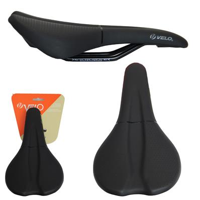 Selim, 255x145mm, Velo Vl-1c28, Trilhos Aço, Espuma Airform, Cobertura Vinil / pvc, Preto, 269g – foto 1