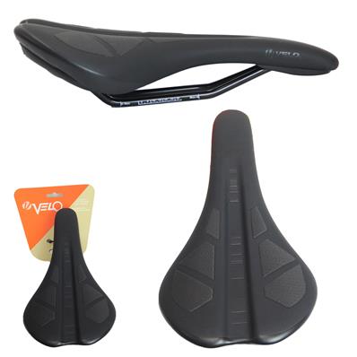 Selim, 270x151mm, Velo Vl-4470, Trilhos Aço, Espuma Alta Densidade, Cobertura Pu Anti Deslizante, Preto, 302g – foto 1