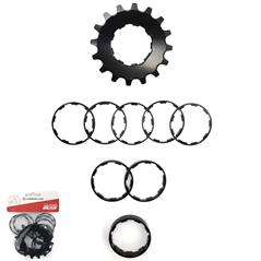 Kit Conversão, Single Speed, Absolute Brutus, com Cog 16D/8 Espaçadores, para Hg 8/12v, Preto – Jogo – foto 1