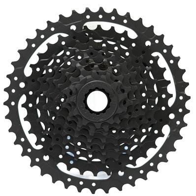 Cassete, 9V, 11-42d, Aço, Sun Race U980, com Cues / linkglide, Preto Sunrace – foto 1