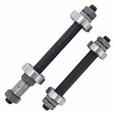 Eixo Usinado Zinc, Dianteiro, 151mm, 73mm Entre Batente, 2X Rolamento 6000 2rs, Traseiro 183mm com Espac, 78mm Entre Batente – Par – foto 1