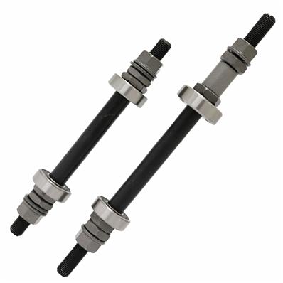 Eixo Usinado Zinc, Dianteiro, 151mm, 73mm Entre Batente, 2X Rolamento 6000 2rs, Traseiro 200mm com Espac, 78mm Entre Batente – Par – foto 1