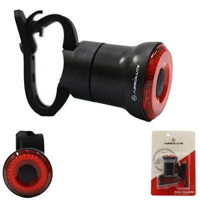 Pisca Traseiro, 20 Leds, 5 Modos, Recarregável Usb-c, Absolute Round Brake, Cabo Incluso, Sensor Movimento, Função Frenagem, Ipx4, Preto – foto 1