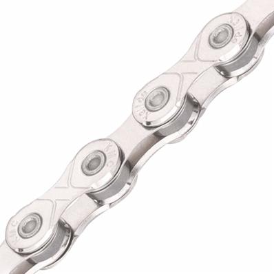 Corrente, 9/10/11v, Index, Kmc Xglide 1/2X11/128X126 Elos, Compatível Cues / linkglide, Cinza / cinza – foto 1