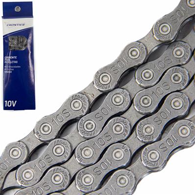 Corrente 1/2 x 11/128 x 116 Elos, para 10 Velocidades, Cinza, Acompanha Power-link CL559 Frontier By Kmc – foto 1
