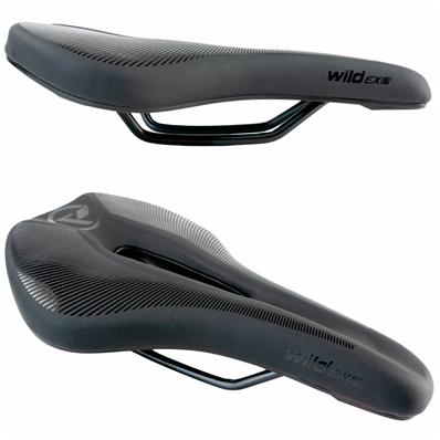 Selim, 265x160mm, Absolute Wild Ex 2, Trilhos Aço, Cobertura Microfibra, Espuma Pu Alta Densidade, Preto, 340g – foto 1