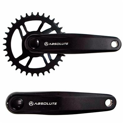 Pedivela, Alumínio, Absolute Nero, 1X, 170mm, 34D Aço Narrow Wide Não Removível, para Ponta Quadrada, com Logo, Preto – Jogo – foto 1