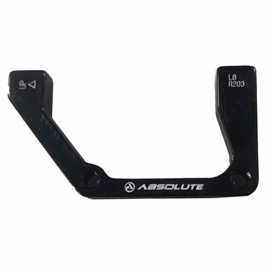 Adaptador de Freio International Standard / post Mount, Traseiro 203mm, Absolute, Alumínio, Preto – foto 1