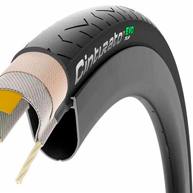 Pneu, Kevlar, 700x28c, Pirelli Cinturato Evo Tlr, Carcaça 120tpi, Tubeless, Composto Smartevo AS, Preto, 300g – foto 1