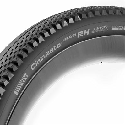 Pneu, Kevlar, 700x40c, Pirelli Cinturato Gravel Rh Tlr, Carcaça Techwall, 60 Tpi, Tubeless, Composto Speedgrip, Preto, 530g – foto 1